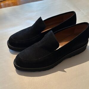 Aquatalia Black suede loafer. Size 8.